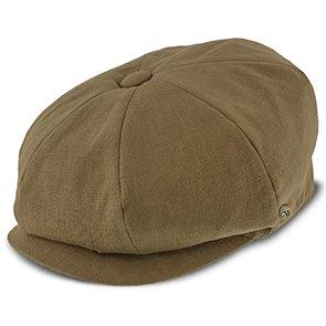 Hampton - Walrus Hats Sand Linen 8 Panel Newsboy Cap Newsboy - Tophatter Daily Deals