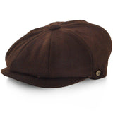 Shelby - Walrus Hat Wool Blend 8 Panel Newsboy Cap Newsboy - Tophatter Daily Deals