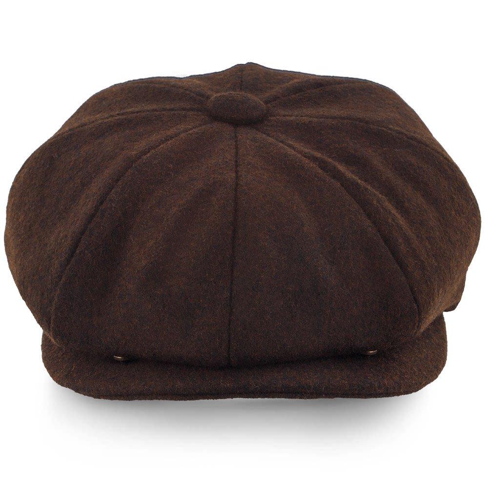 Shelby - Walrus Hat Wool Blend 8 Panel Newsboy Cap Newsboy - Tophatter Daily Deals