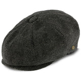 Shelby - Walrus Hats Grey Herringbone Wool Blend 8 Panel Kids Newsboy Cap (Toddler, Boys, Youth) Herringbone Grey Newsboy - Tophatter Daily Deals