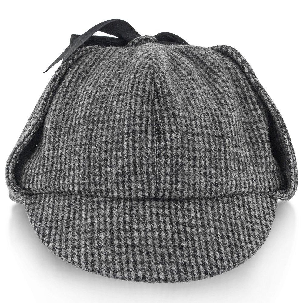 Fox & Hound - Walrus Hats Multi-colored Wool Blend Checkered Sherlock Holmes Deerstalker Hat Sherlock - Tophatter Daily Deals