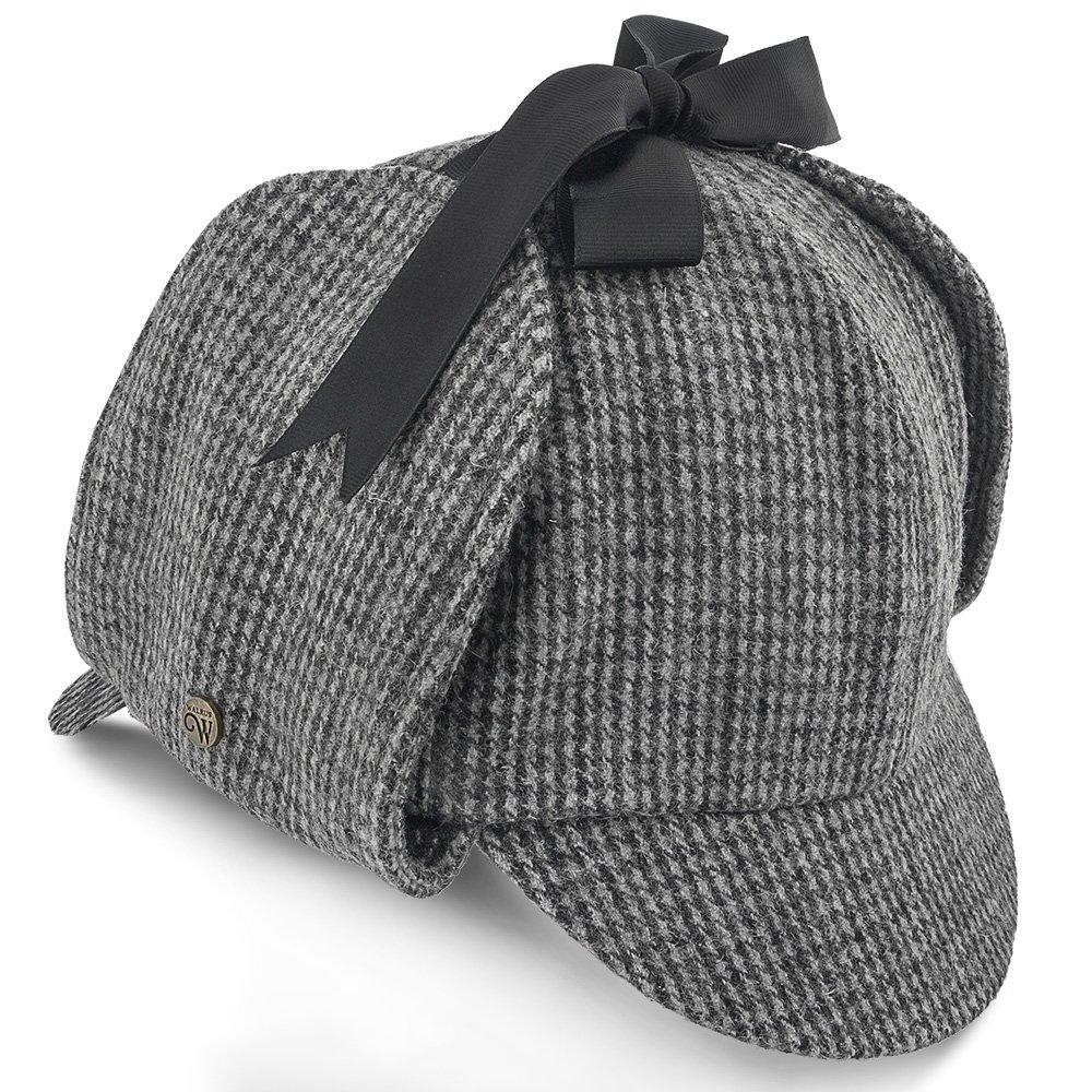 Fox & Hound - Walrus Hats Multi-colored Wool Blend Checkered Sherlock Holmes Deerstalker Hat Sherlock - Tophatter Daily Deals