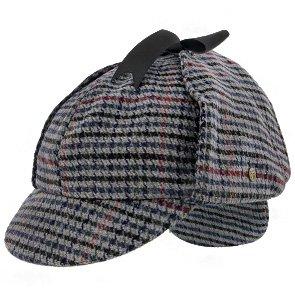 Fox & Hound - Walrus Hats Multi-colored Wool Blend Checkered Sherlock Holmes Deerstalker Hat Multi Sherlock - Tophatter Daily Deals