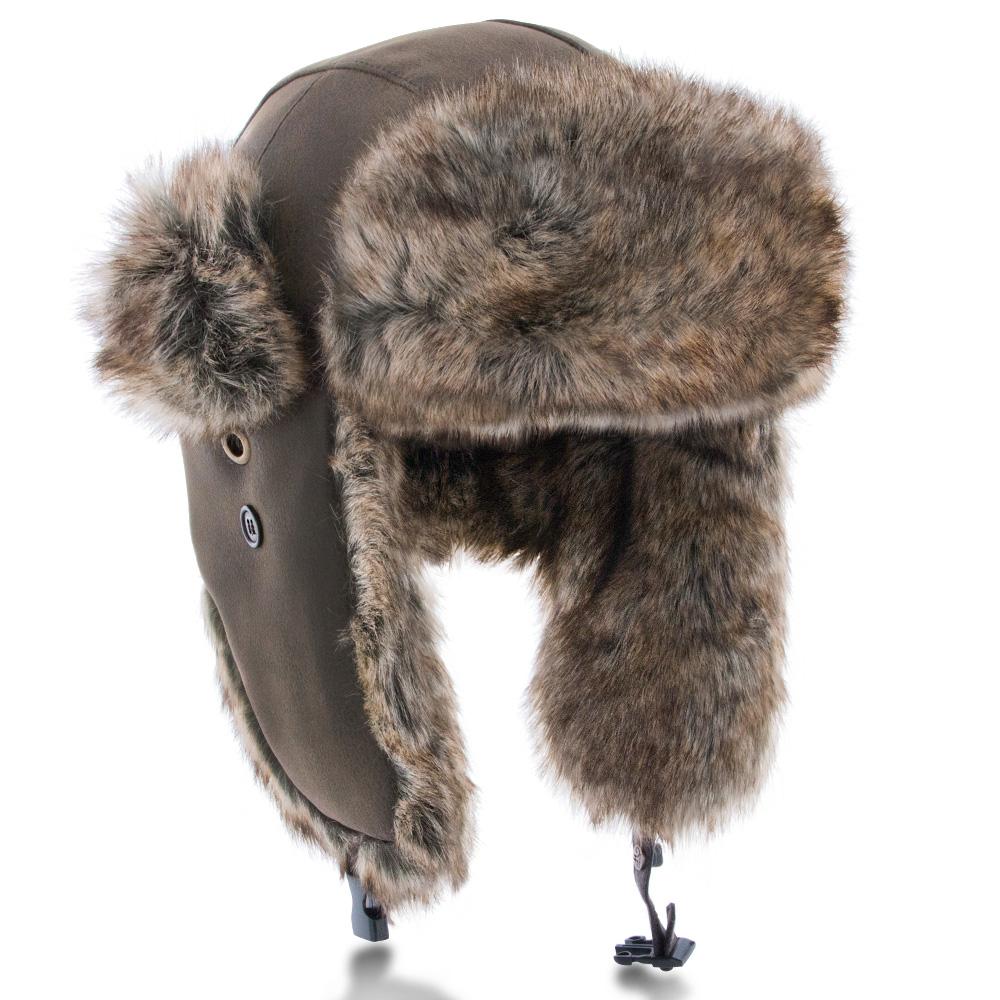 Walrus Hats Faux Fur Brown Trapper Hat Trapper - Tophatter Daily Deals