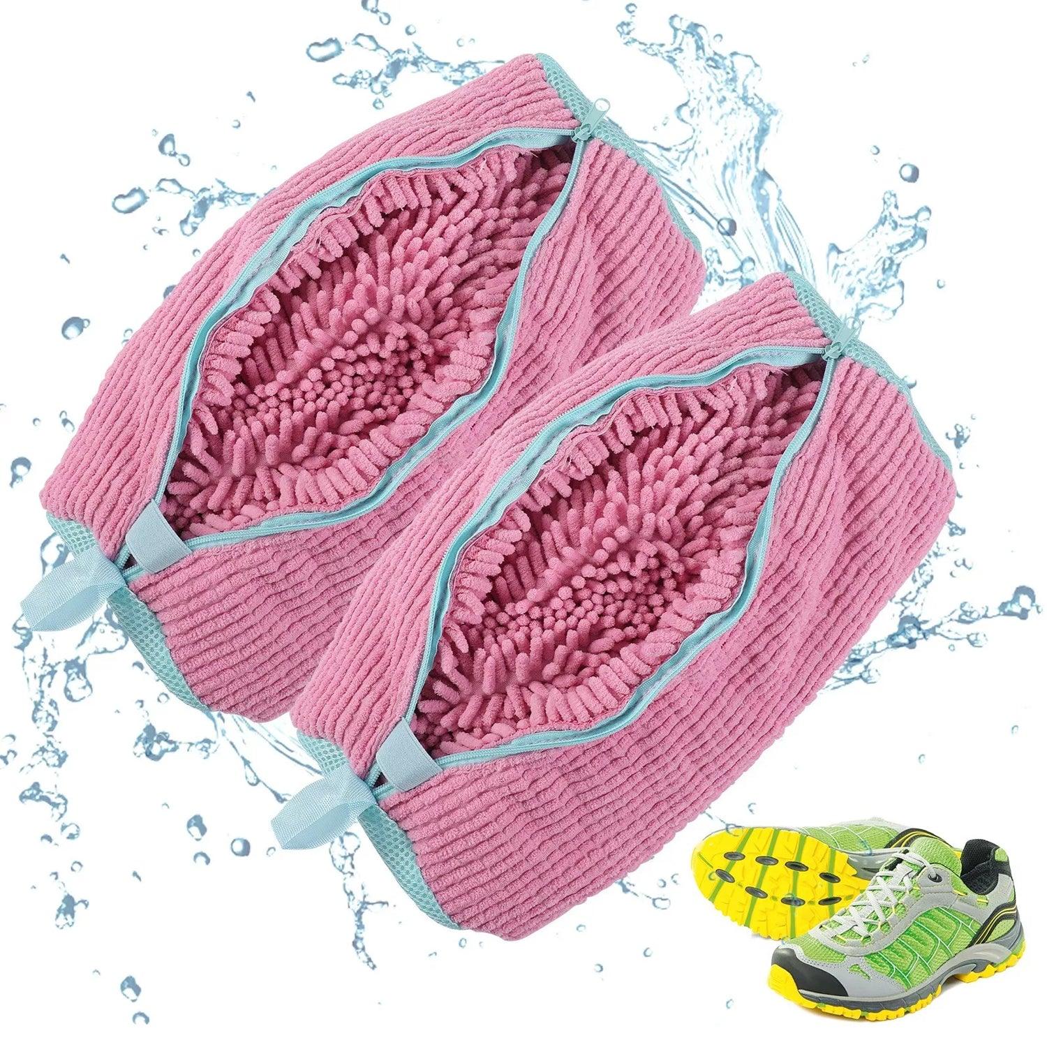 Shoe Washing Machine Bag - 1/2pcs Trainer Washing Bag Cleaning Laundry Shoe Bag Pink Home - Tophatter Daily Deals