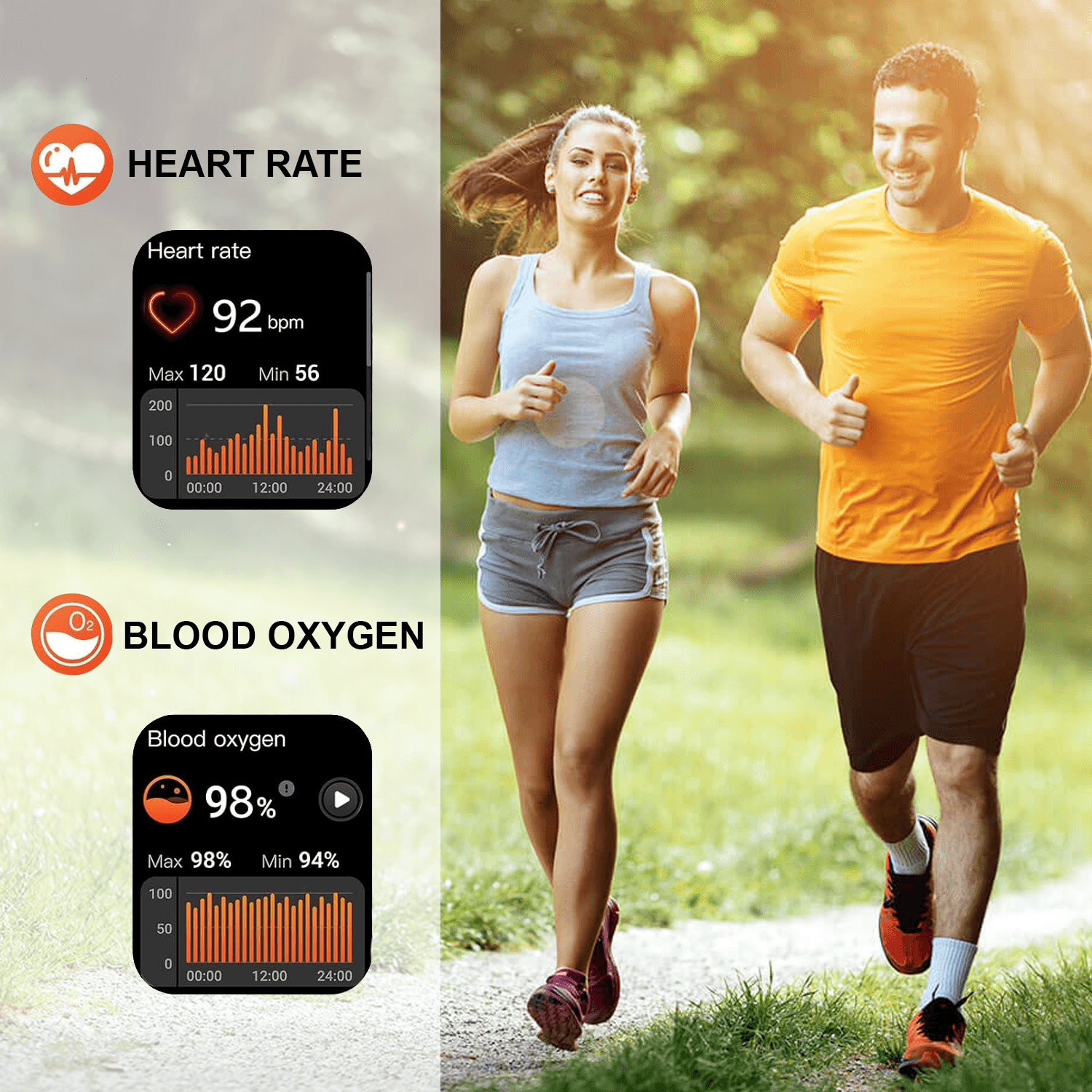 Fitness Tracker Watch – Smart Activity Watch With Heart Rate & BP Monitor For Men & Women Sport Watches Electronic - Tophatter Daily Deals