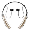 Water-Resistant Behind-the-Neck Bluetooth Stereo Headset Gold On-Ear Headphones - Tophatter Daily Deals