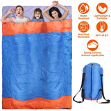 Water Resistant Camping Cotton Liner Sleeping Bag with Sack Outdoor Recreation - Tophatter Daily Deals