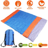 Water Resistant Camping Cotton Liner Sleeping Bag with Sack Outdoor Recreation - Tophatter Daily Deals