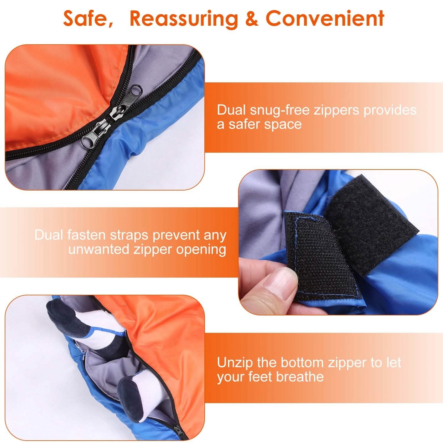 Water Resistant Camping Cotton Liner Sleeping Bag with Sack Outdoor Recreation - Tophatter Daily Deals