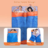 Water Resistant Camping Cotton Liner Sleeping Bag with Sack Outdoor Recreation - Tophatter Daily Deals
