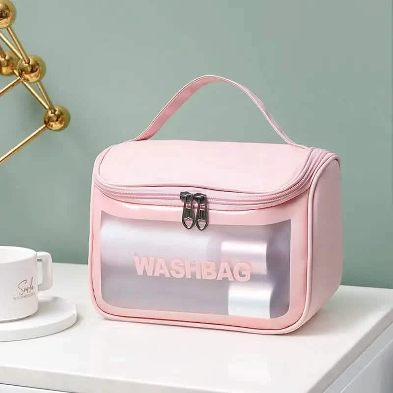 Water-Resistant Toiletry Bag Pink Beauty & Personal Care - Tophatter Daily Deals