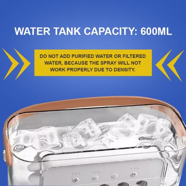 Water Air Cooler Fan - 3 in 1 Ice Cold Cooling Air Conditioner Humidifier Portable Mini Air Cooler Fan Summer & Swimming - Tophatter Daily Deals