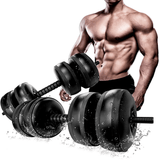 Water Dumbbells - 20-25 KG Water Filled Dumbbells Set Portable PVC Travel Dumbbeells - Tophatter Daily Deals