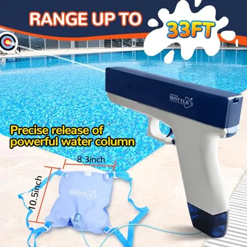 Set of 2 Automatic Water Guns – Large Capacity – Long Range – Rechargeable Toys & Games - Tophatter Daily Deals