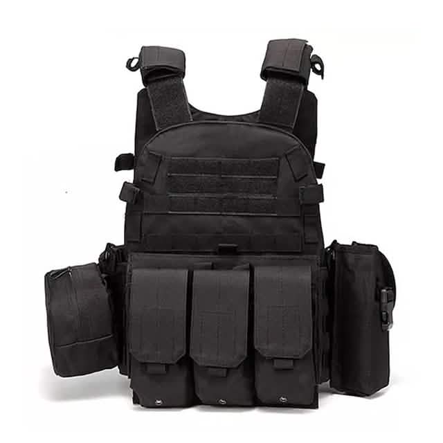 Waterproof Airsoft Tactical Vest Black Tactical & Self Defense - Tophatter Daily Deals
