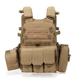 Waterproof Airsoft Tactical Vest Brown Tactical & Self Defense - Tophatter Daily Deals