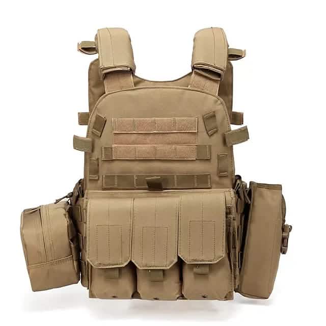 Waterproof Airsoft Tactical Vest Brown Tactical & Self Defense - Tophatter Daily Deals