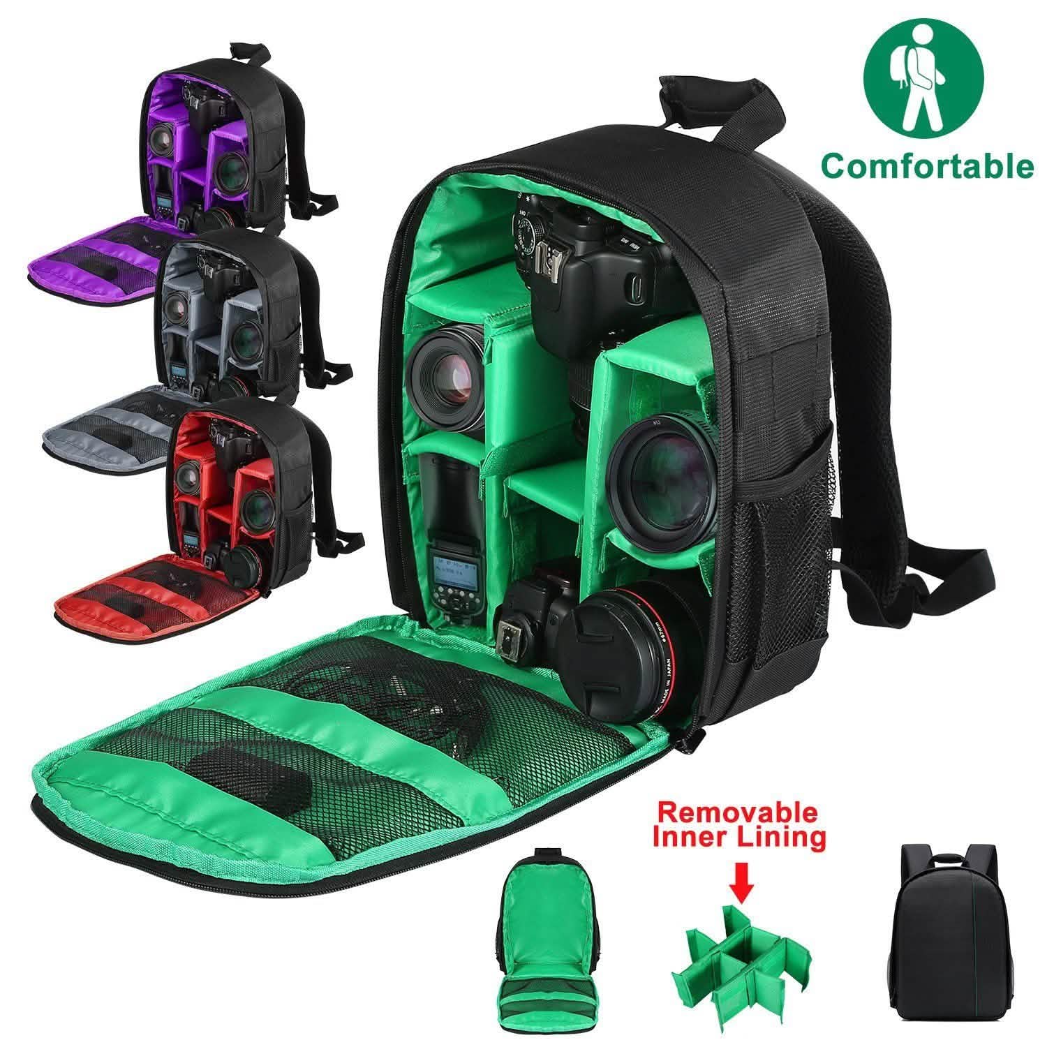 Waterproof Camera Backpack Shockproof Protection Cameras & Drones - Tophatter Daily Deals