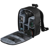 Waterproof Camera Backpack Shockproof Protection Gray Cameras & Drones - Tophatter Daily Deals