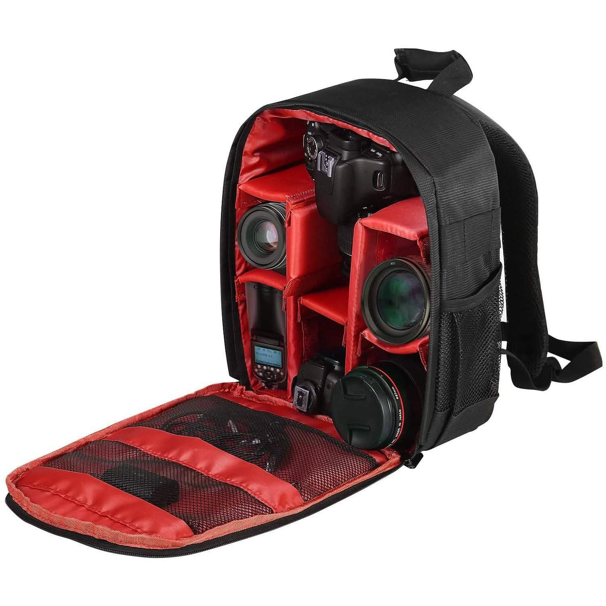 Waterproof Camera Backpack Shockproof Protection Red Cameras & Drones - Tophatter Daily Deals