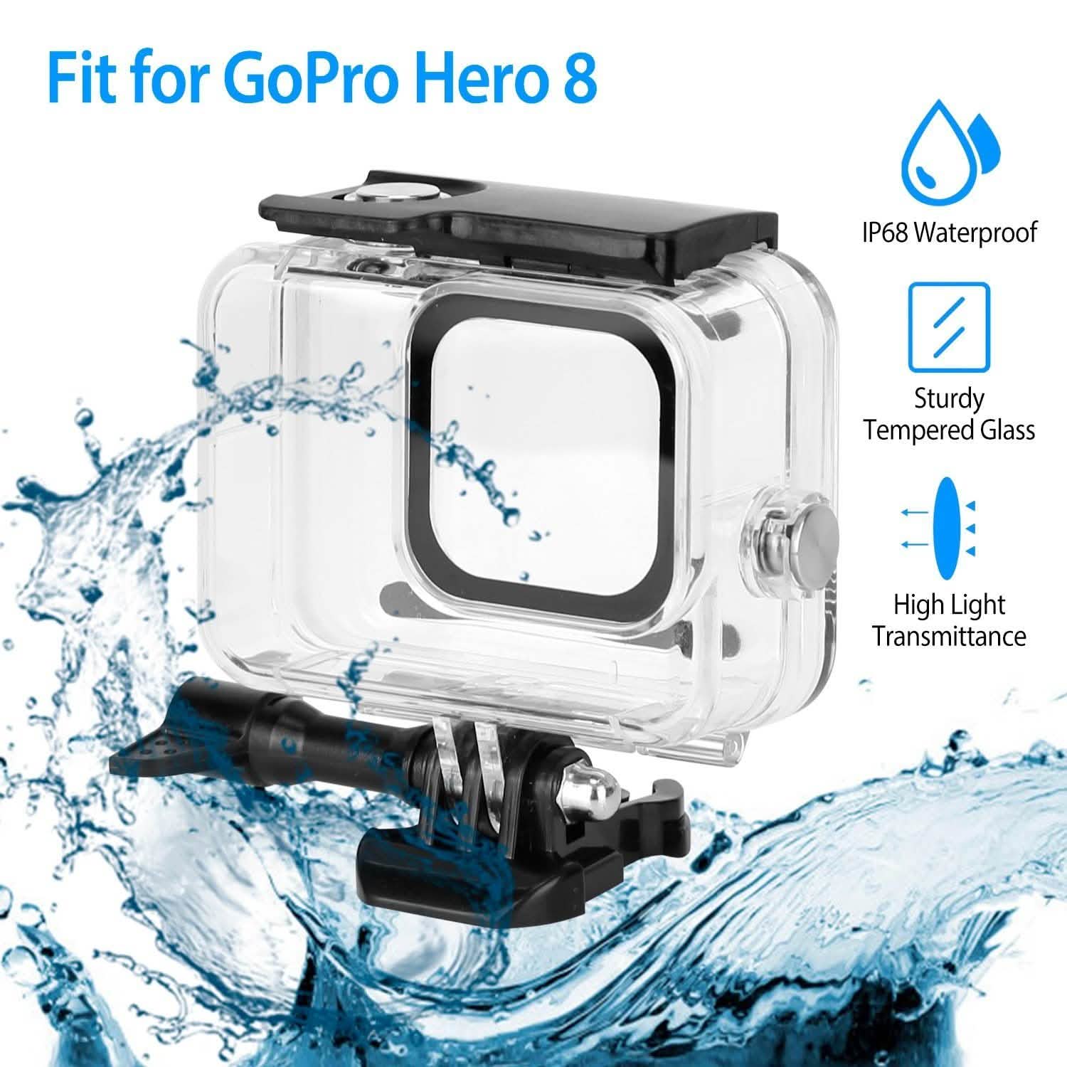 Waterproof Case Fit for GoPro Hero 8 Cameras & Drones - Tophatter Daily Deals