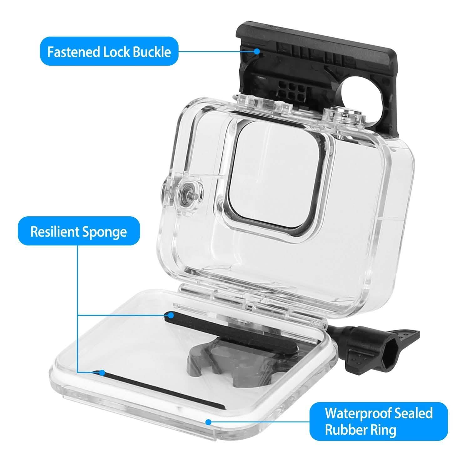 Waterproof Case Fit for GoPro Hero 8 Cameras & Drones - Tophatter Daily Deals