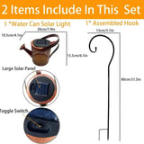 Waterproof Copper Solar Watering Can Light Solar Outdoor Lights - Tophatter Daily Deals