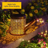 Waterproof Copper Solar Watering Can Light Solar Outdoor Lights - Tophatter Daily Deals