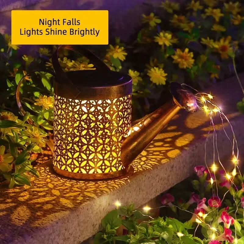 Waterproof Copper Solar Watering Can Light Solar Outdoor Lights - Tophatter Daily Deals