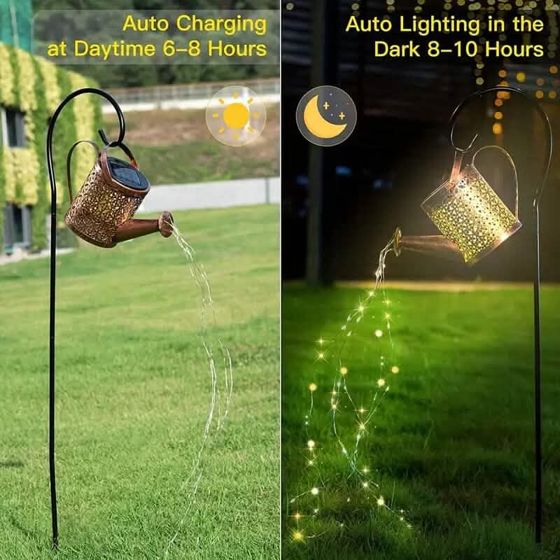 Waterproof Copper Solar Watering Can Light Solar Outdoor Lights - Tophatter Daily Deals