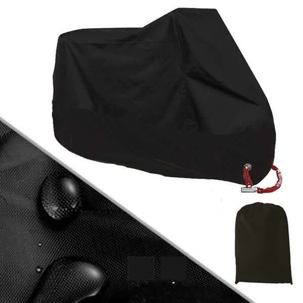 Waterproof Dustproof Motorcycle Bicycle Bike Cover Black Outdoor Recreation - Tophatter Daily Deals