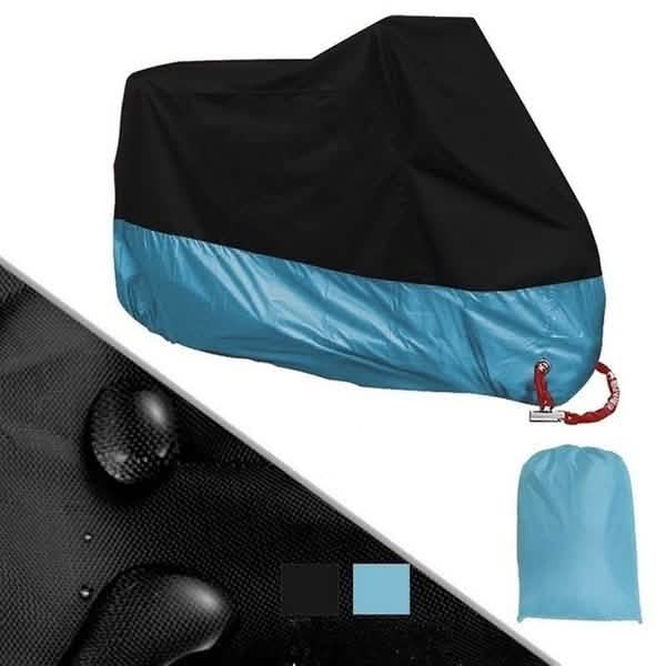 Waterproof Dustproof Motorcycle Bicycle Bike Cover Black Blue Outdoor Recreation - Tophatter Daily Deals