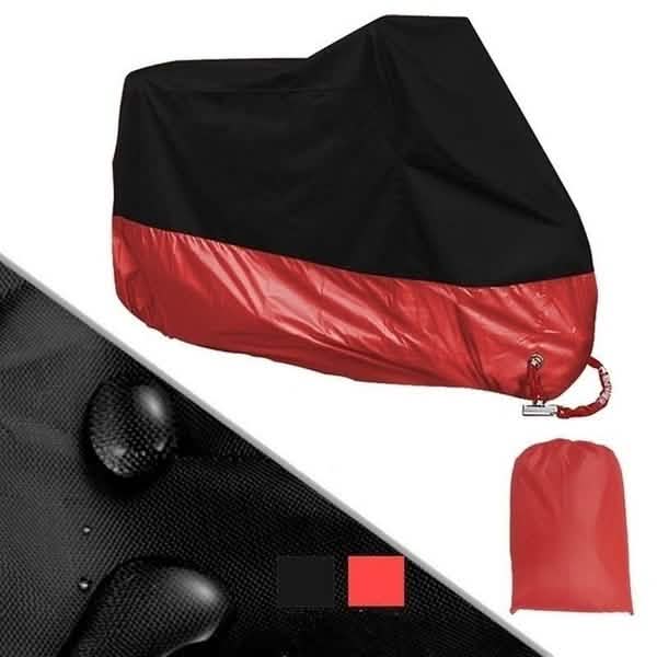 Waterproof Dustproof Motorcycle Bicycle Bike Cover Black Red Outdoor Recreation - Tophatter Daily Deals
