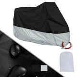 Waterproof Dustproof Motorcycle Bicycle Bike Cover Black Silver Outdoor Recreation - Tophatter Daily Deals