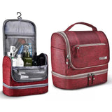 Waterproof Hanging Travel Toiletry Bag for Men and Women Red Beauty & Personal Care - Tophatter Daily Deals