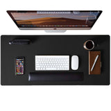 Waterproof Leather Desk Writing Pad for Office and Home Black Desk Pad - Tophatter Daily Deals