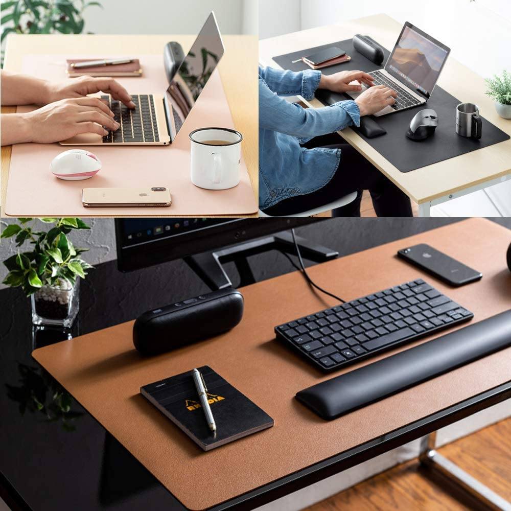 Waterproof Leather Desk Writing Pad for Office and Home Desk Pad - Tophatter Daily Deals