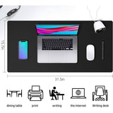 Waterproof Leather Desk Writing Pad for Office and Home Desk Pad - Tophatter Daily Deals