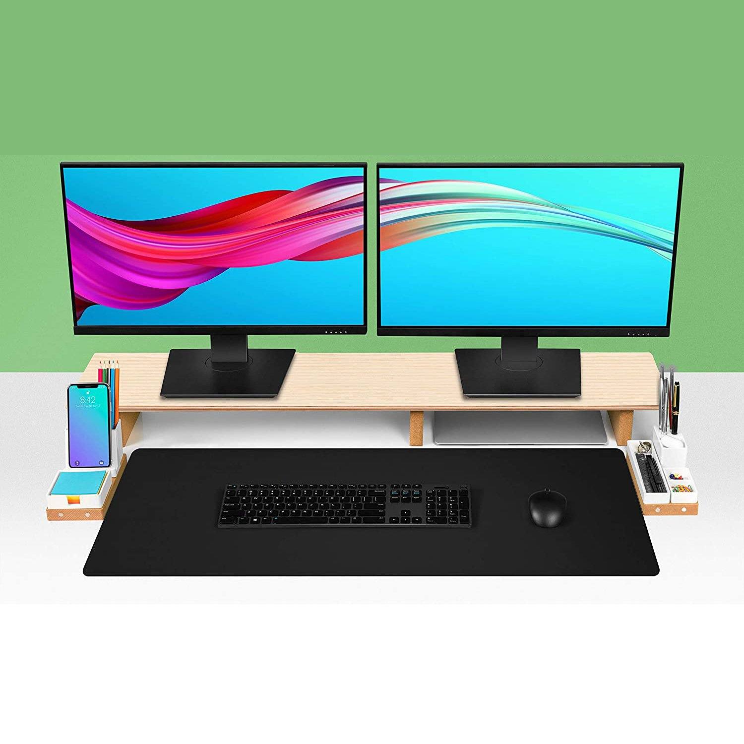 Waterproof Leather Desk Writing Pad for Office and Home Desk Pad - Tophatter Daily Deals