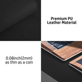 Waterproof Leather Desk Writing Pad for Office and Home Desk Pad - Tophatter Daily Deals