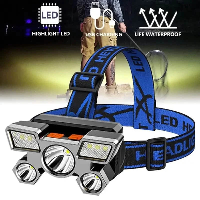 Waterproof LED Headlamp for Outdoor Adventures Outdoor Recreation - Tophatter Daily Deals