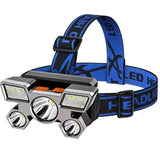 Waterproof LED Headlamp for Outdoor Adventures Silver Outdoor Recreation - Tophatter Daily Deals