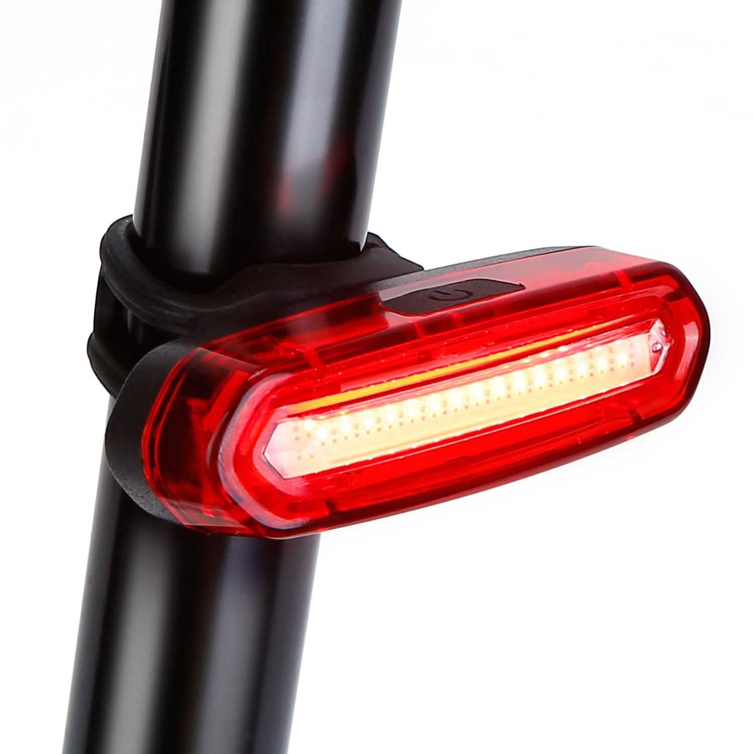 Waterproof USB Rechargeable LED Bicycle Tail Warning Lamp Outdoor Recreation - Tophatter Daily Deals