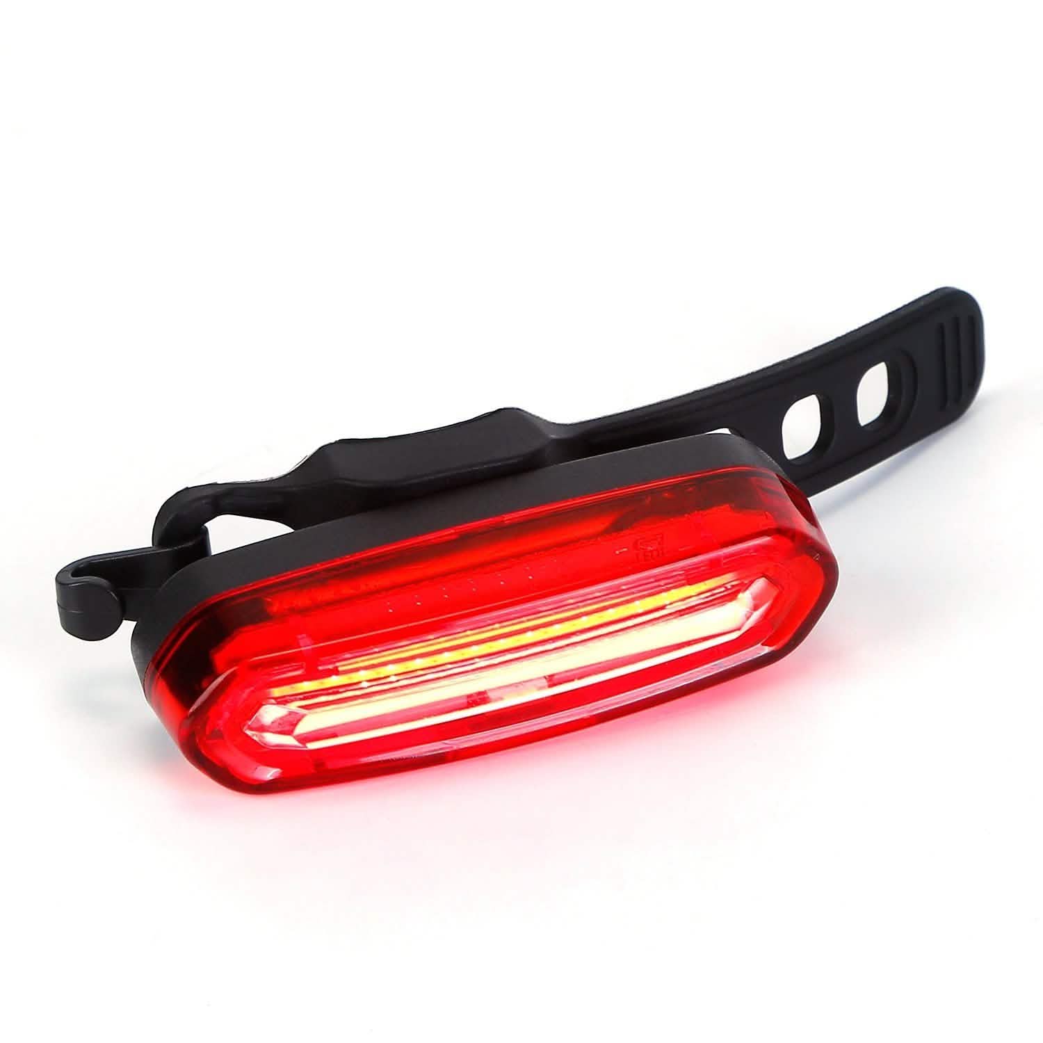 Waterproof USB Rechargeable LED Bicycle Tail Warning Lamp Outdoor Recreation - Tophatter Daily Deals