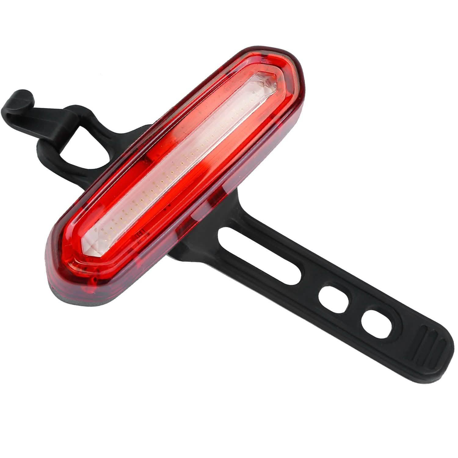 Waterproof USB Rechargeable LED Bicycle Tail Warning Lamp Outdoor Recreation - Tophatter Daily Deals