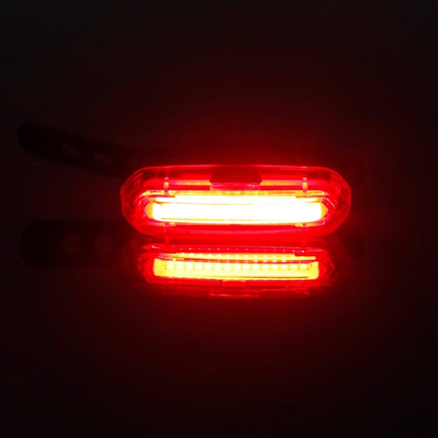 Waterproof USB Rechargeable LED Bicycle Tail Warning Lamp Outdoor Recreation - Tophatter Daily Deals
