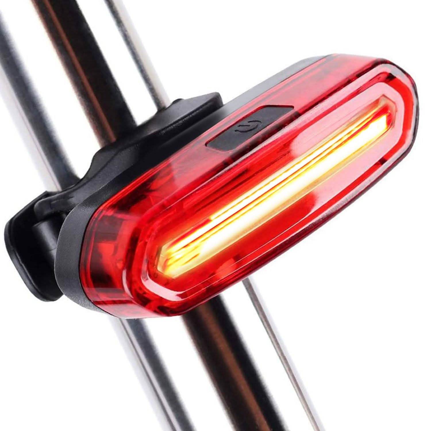 Waterproof USB Rechargeable LED Bicycle Tail Warning Lamp Outdoor Recreation - Tophatter Daily Deals