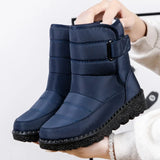 Waterproof Winter Boots For Couples Warm Ankle Shoes Bule Boots - Tophatter Daily Deals