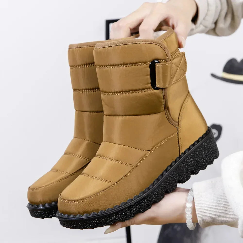Waterproof Winter Boots For Couples Warm Ankle Shoes Yellow Boots - Tophatter Daily Deals